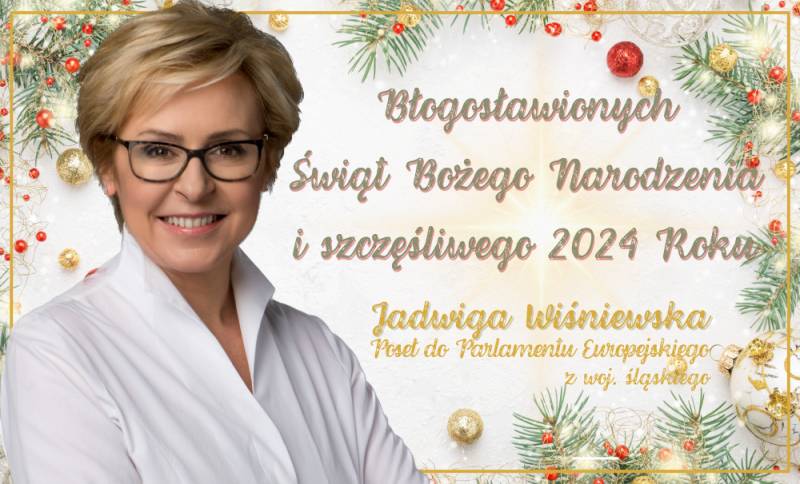 Zdjęcie: Życzenia świąteczne - Europoseł Jadwiga Wiśniewska