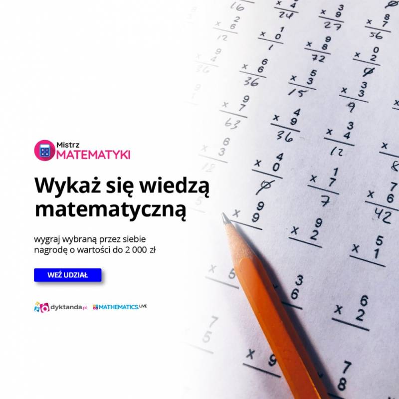 Zdjęcie: Konkurs matematyczny od Dyktanda.pl